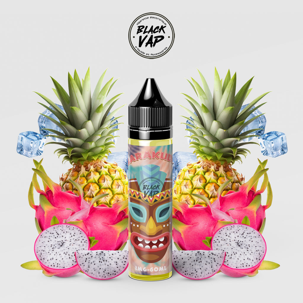 E-LIQUIDE BARAKUDA PINEAPPLE & DRAGON FRUIT 60ML - BLACK VAP