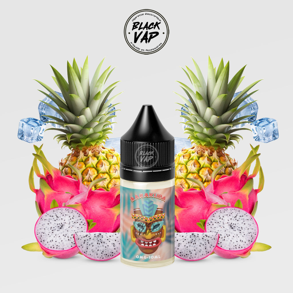 E-LIQUIDE BARAKUDA PINEAPPLE & DRAGON FRUIT 30ML - BLACK VAP