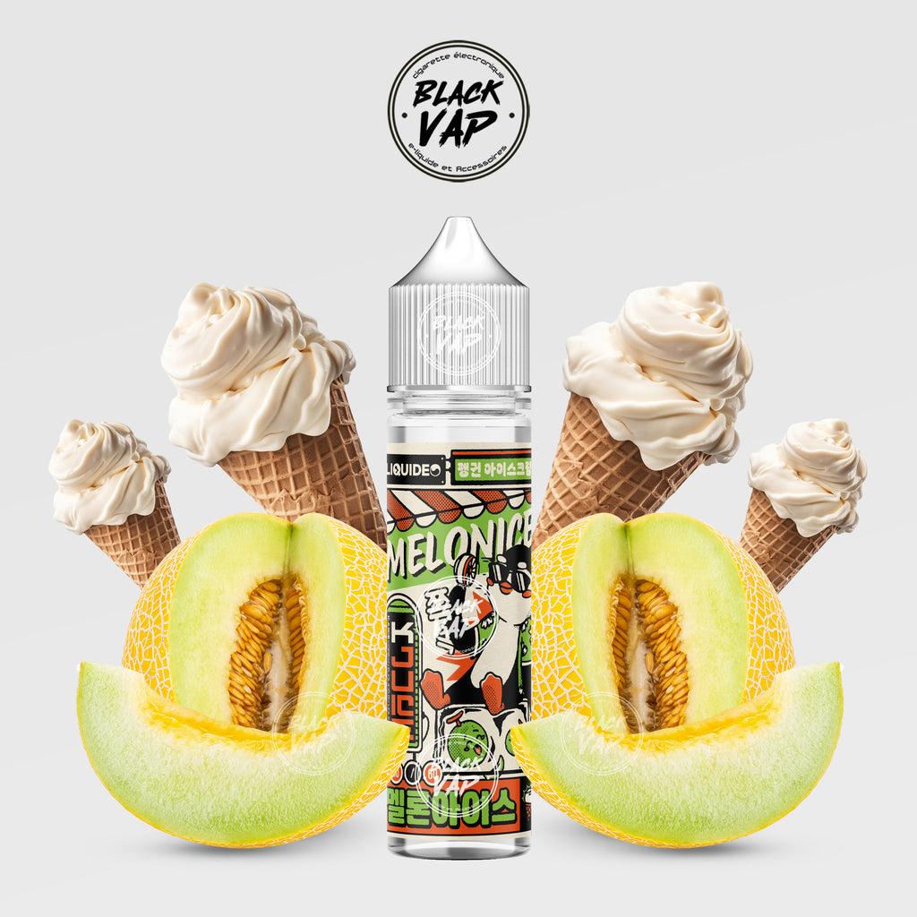 E-LIQUIDE KJUICE MELONICE 50 ML LIQUIDEO - BLACK VAP