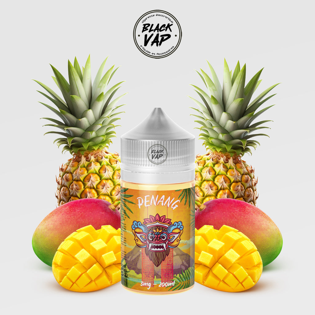 E-LIQUIDE PENANG MANGO PINEAPPLE 200ML - BLACK VAP