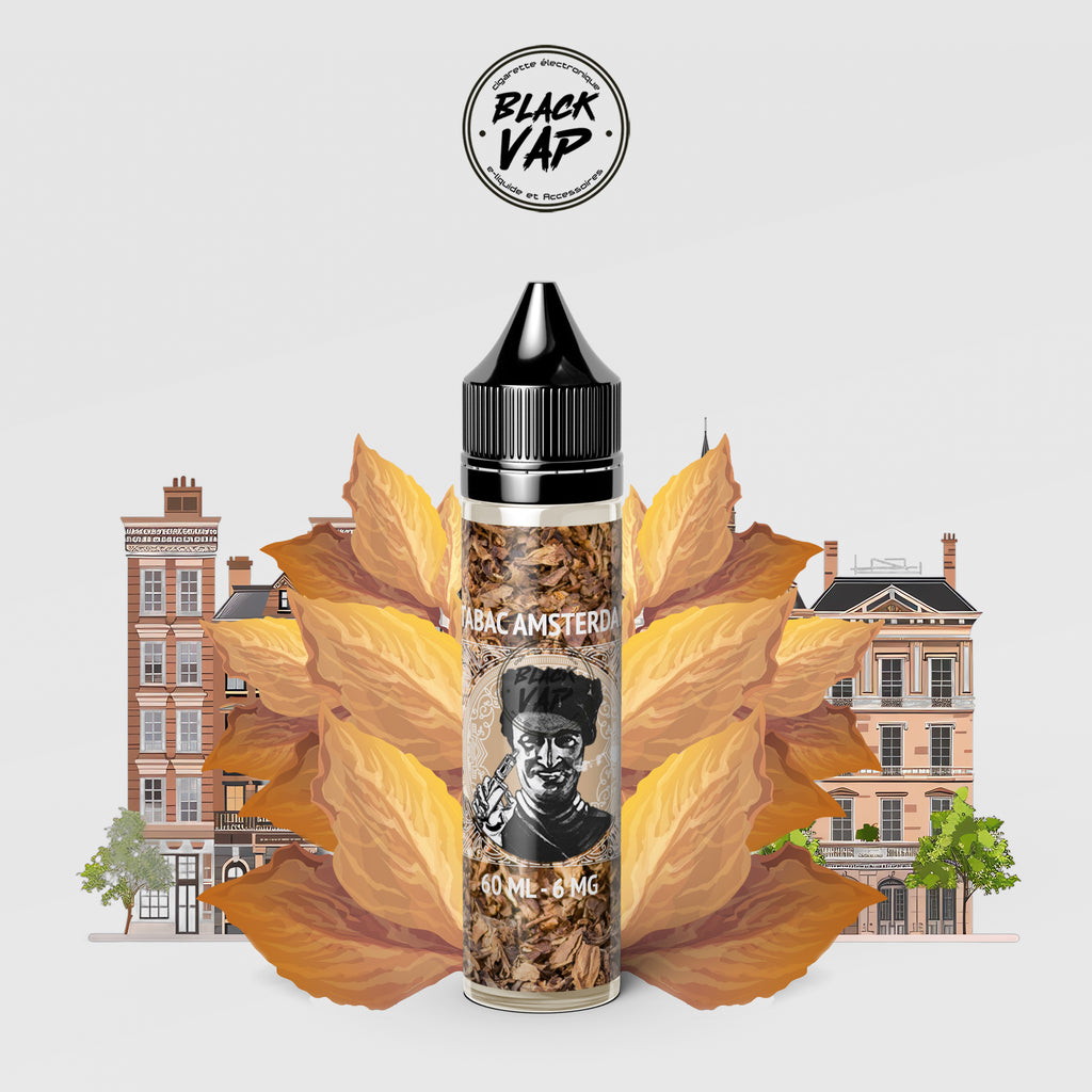 E-LIQUIDE TABAC AMSTERDAM 60ML - BLACK VAP