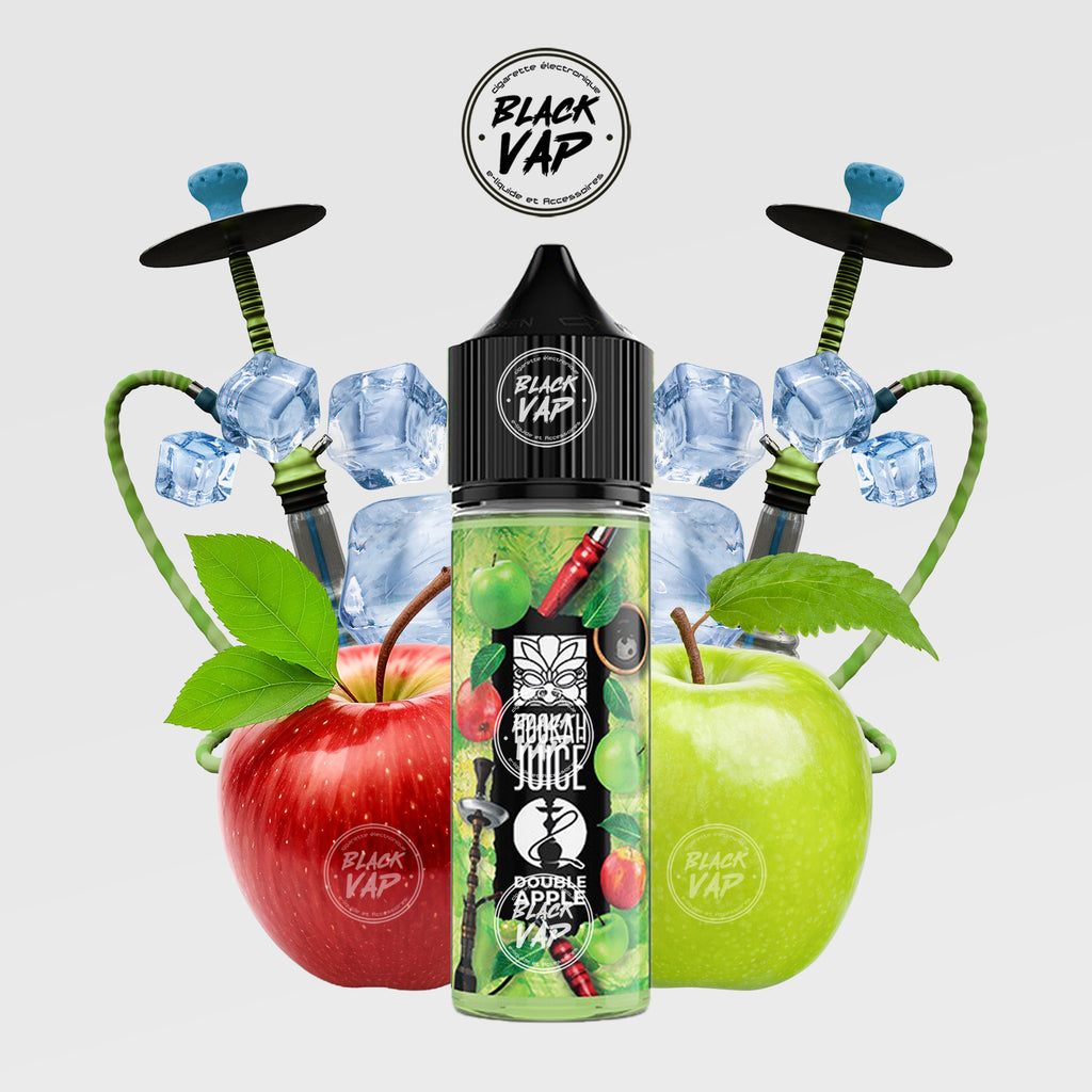 TRIBAL FORCE HOOKAH JUICE DOUBLE APPLE 50ML - BLACK VAP