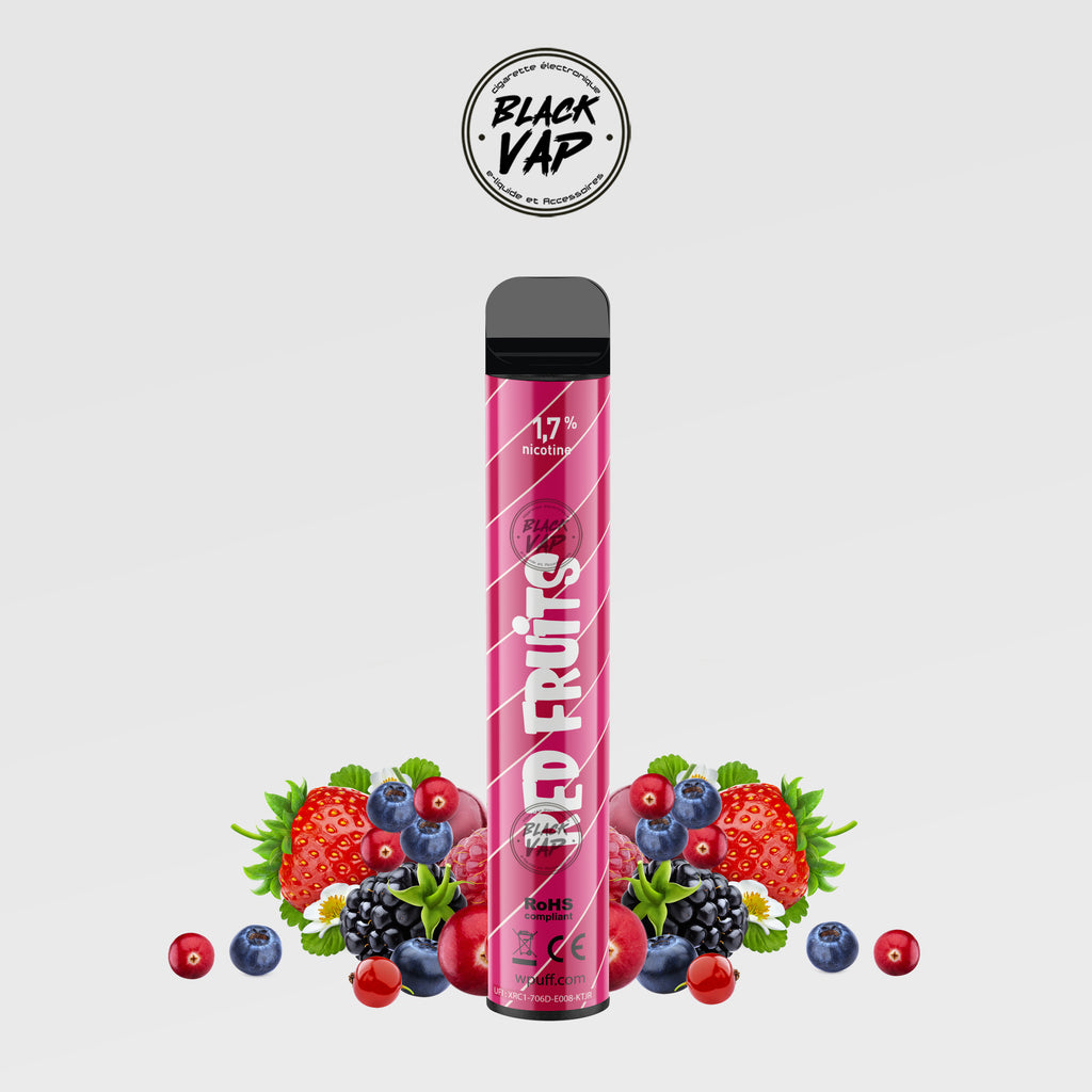 WPUFF FRUITS ROUGES MAGNUM 1800 PUFFS - LIQUIDEO - BLACK VAP